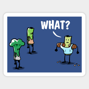 Fake Muscle | Funny Broccoli Celery Bread Sticker